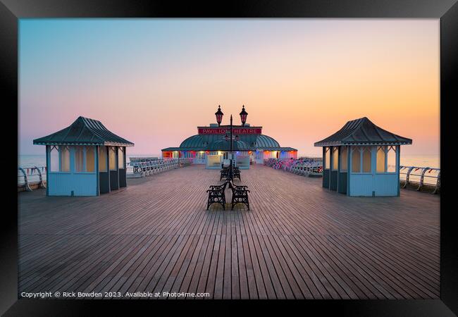 Cromer Pier Colours Framed Print by Rick Bowden