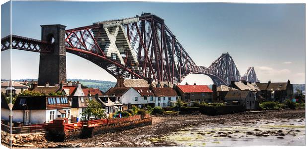 Bridging the Town Canvas Print by Tom Gomez