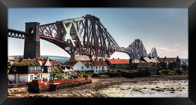 Bridging the Town Framed Print by Tom Gomez