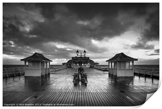 Pier after the Rain Print by Rick Bowden