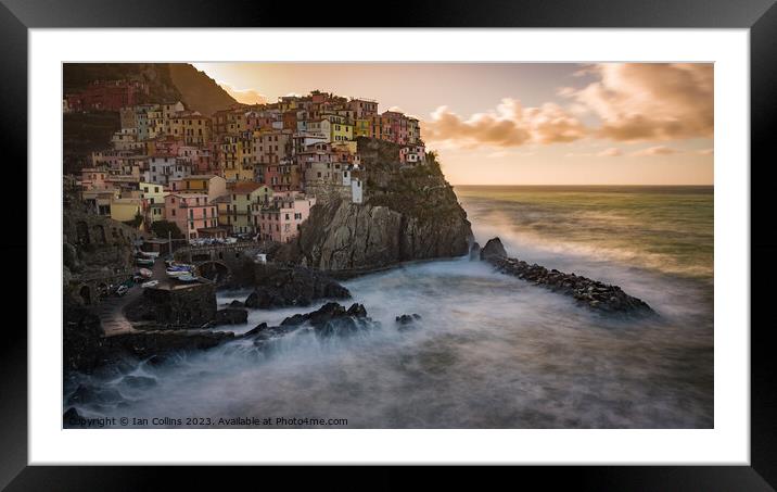 Early Morning Manarola Framed Mounted Print by Ian Collins