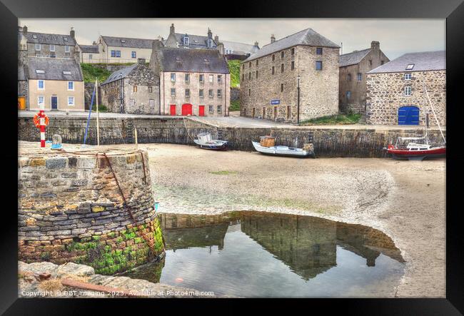Portsoy Harbour Aberdeenshire Scotland 17th Century Harbour Original Buildings Framed Print by OBT imaging