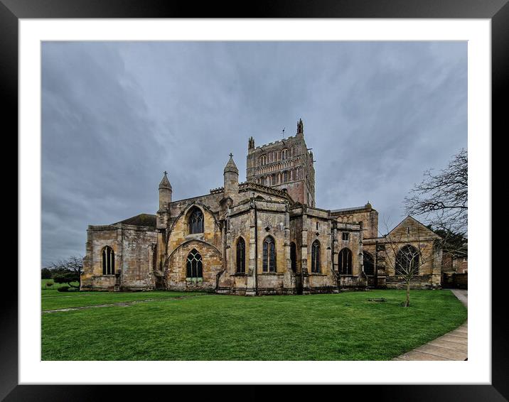 Tewsbury Abbey Framed Mounted Print by Wendy Williams CPAGB
