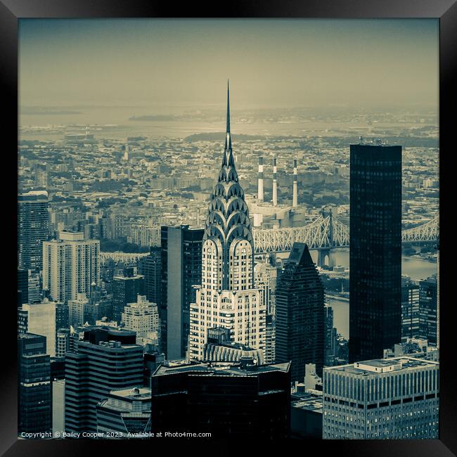 Chrysler Building, New York Framed Print by Bailey Cooper