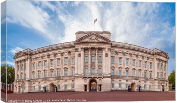 Buckingham Palace Canvas Print by Bailey Cooper