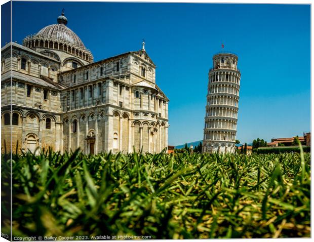 Leaning Tower of Pisa Canvas Print by Bailey Cooper