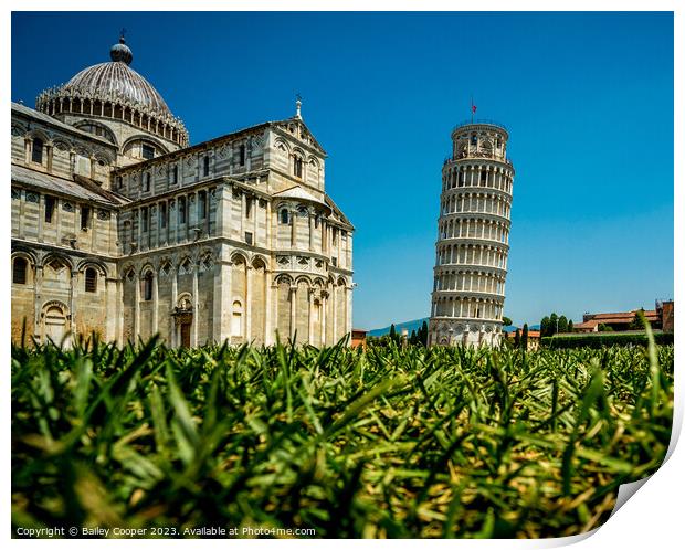 Leaning Tower of Pisa Print by Bailey Cooper