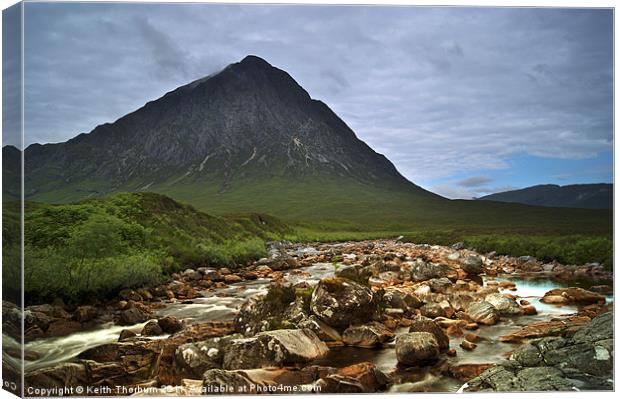 Beauchille Etive Mor Canvas Print by Keith Thorburn EFIAP/b