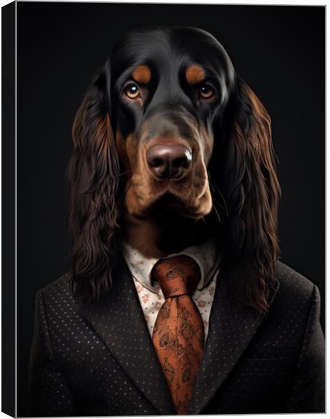 Gordon Setter Canvas Print by K9 Art