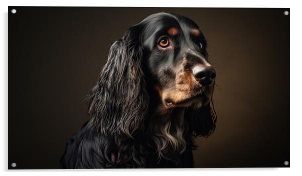 Gordon Setter Acrylic by K9 Art