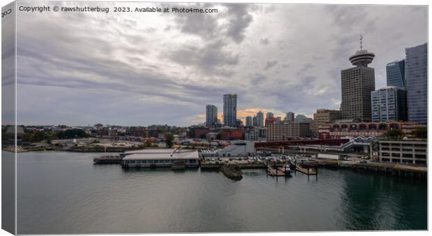 Vancouver Harbour Centre Twilight Canvas Print by rawshutterbug 