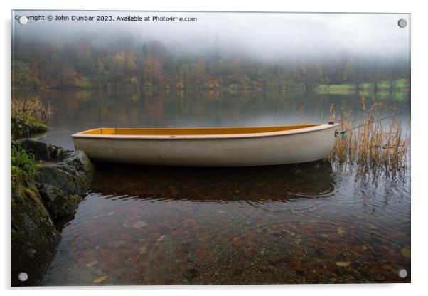 Grasmere, Autumn Mist Acrylic by John Dunbar