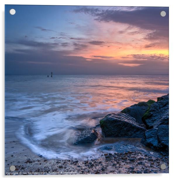 Rocky Sunrise  Acrylic by Ian Saunders
