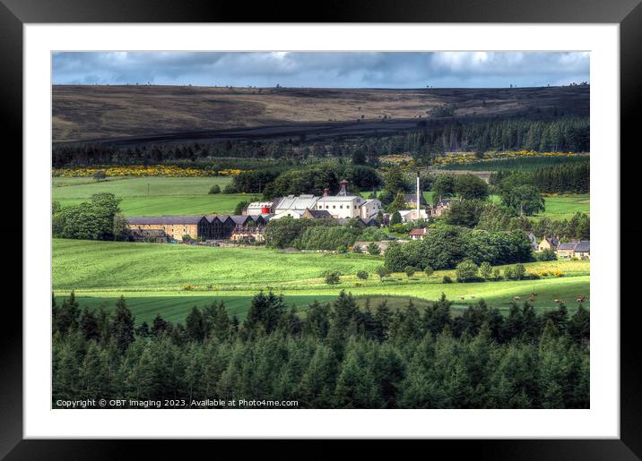 Cardhu Distillery Speyside Highland Scotland Clan Cumming 1824 & Johnnie Walker Central Framed Mounted Print by OBT imaging