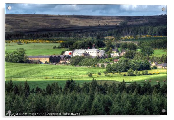 Cardhu Distillery Speyside Highland Scotland Clan Cumming 1824 & Johnnie Walker Central Acrylic by OBT imaging