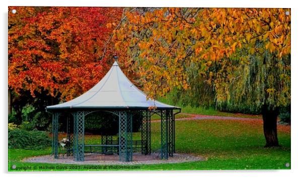 Autumn, Avenham and Miller Park Acrylic by Michele Davis