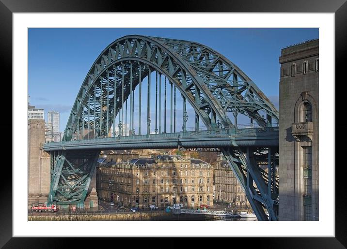 Newcastle upon Tyne Bridge Framed Mounted Print by Martyn Arnold