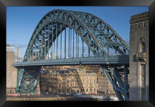 Newcastle upon Tyne Bridge Framed Print by Martyn Arnold