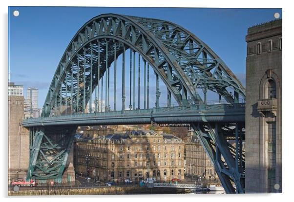 Newcastle upon Tyne Bridge Acrylic by Martyn Arnold
