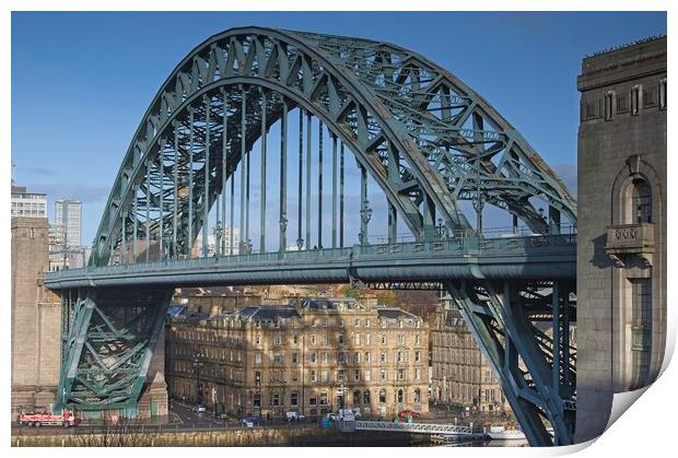 Newcastle upon Tyne Bridge Print by Martyn Arnold