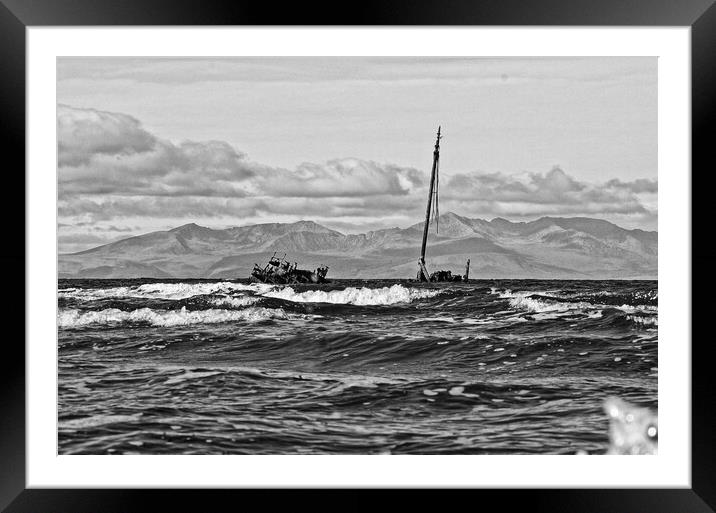 Shipwreck Kaffir, Ayr Scotland Framed Mounted Print by Allan Durward Photography