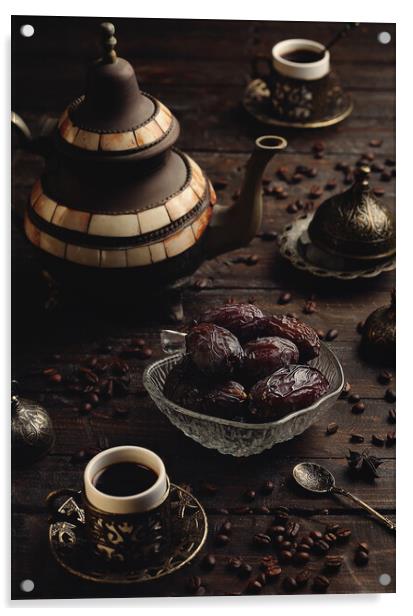 Turkish coffee  Acrylic by Olga Peddi