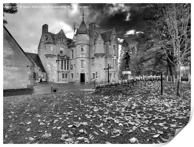 Balhousie Castle, Perth, Scotland Print by Navin Mistry