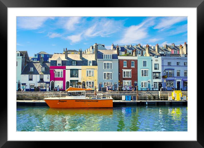 Weymouth Snapper Boat Framed Mounted Print by Alison Chambers