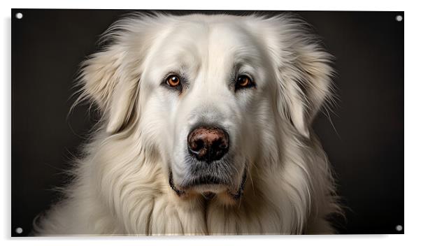 Great Pyrenees Acrylic by K9 Art