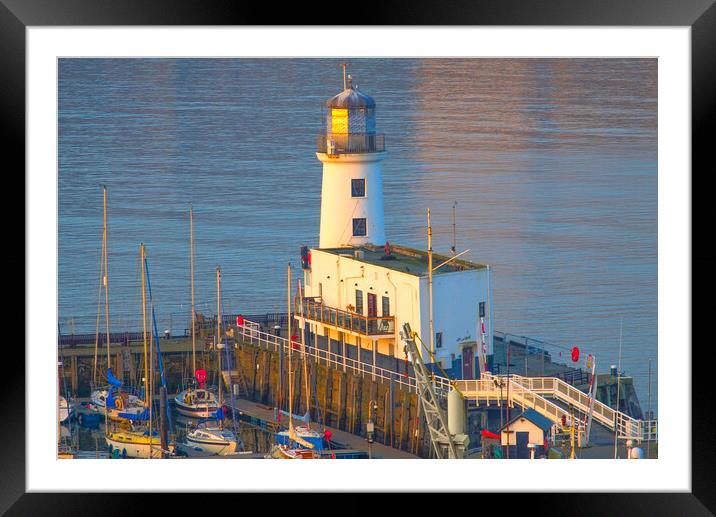 Scarborough Lighthouse  Framed Mounted Print by Alison Chambers