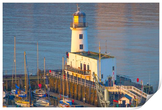 Scarborough Lighthouse  Print by Alison Chambers