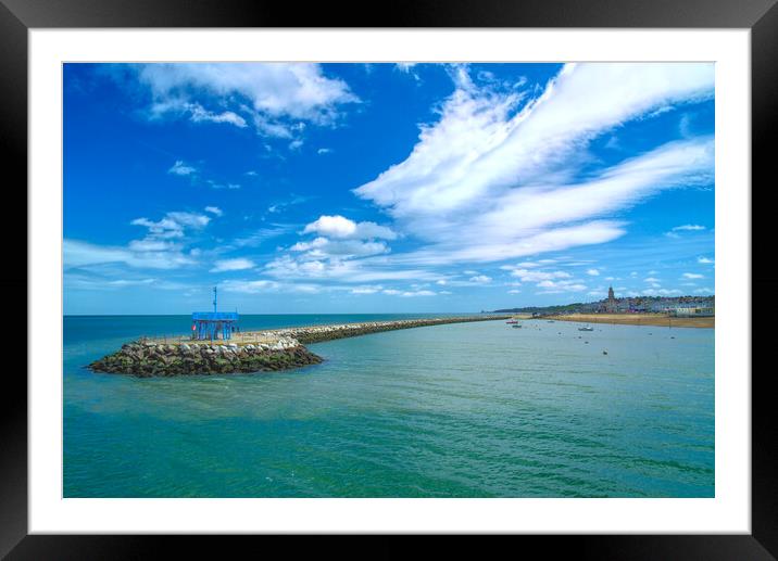 Neptunes Arm Herne Bay Framed Mounted Print by Alison Chambers