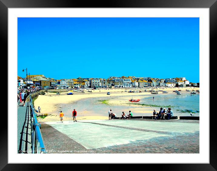 St Ives, Cornwall, UK. Framed Mounted Print by john hill