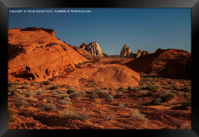 Valley Of Fire Framed Print by Derek Daniel