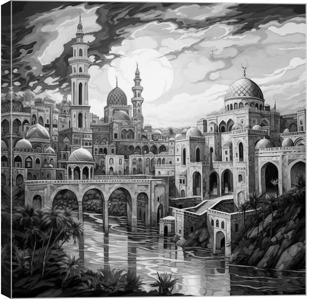 An imagined place of worship Canvas Print by Zahra Majid