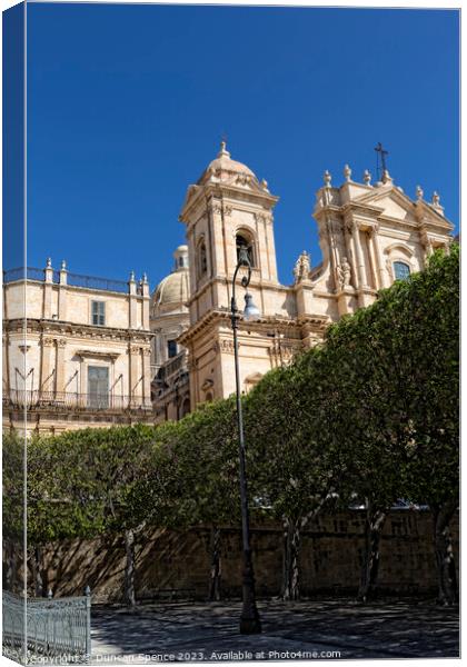 Noto Cathedral Canvas Print by Duncan Spence