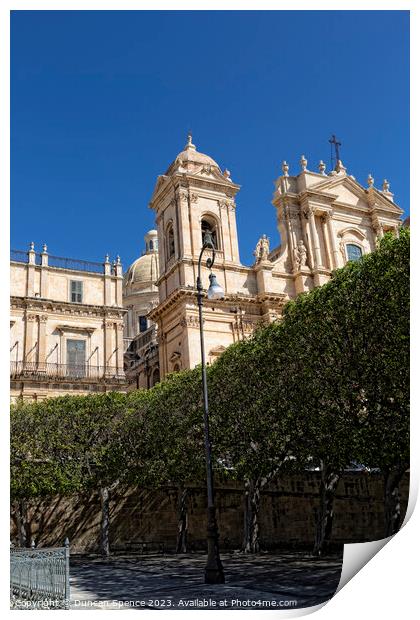 Noto Cathedral Print by Duncan Spence