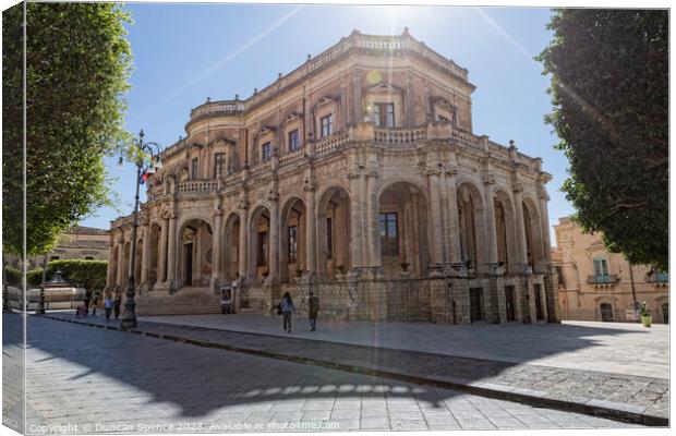 Noto Cathedral Canvas Print by Duncan Spence
