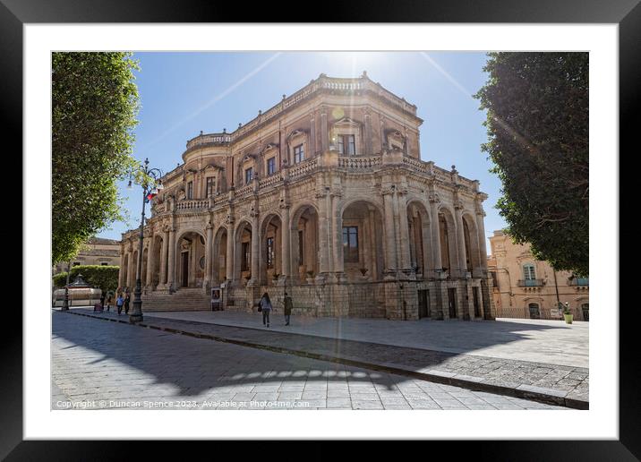 Noto Cathedral Framed Mounted Print by Duncan Spence