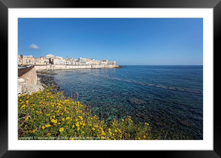 Ortigia, Sicily Framed Mounted Print by Duncan Spence