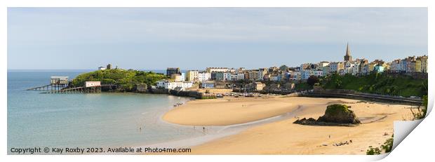 Tenby panorama Print by Kay Roxby