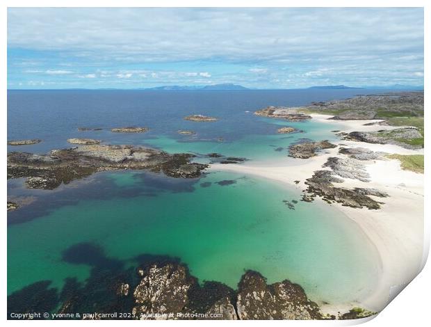 Torastan Beach, Isle of Coll Print by yvonne & paul carroll