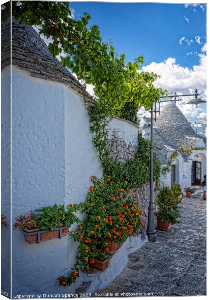 Trulli Gorgeous Canvas Print by Duncan Spence
