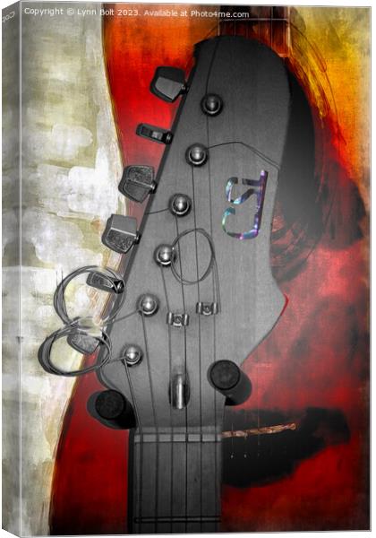 Guitar Headstock Canvas Print by Lynn Bolt