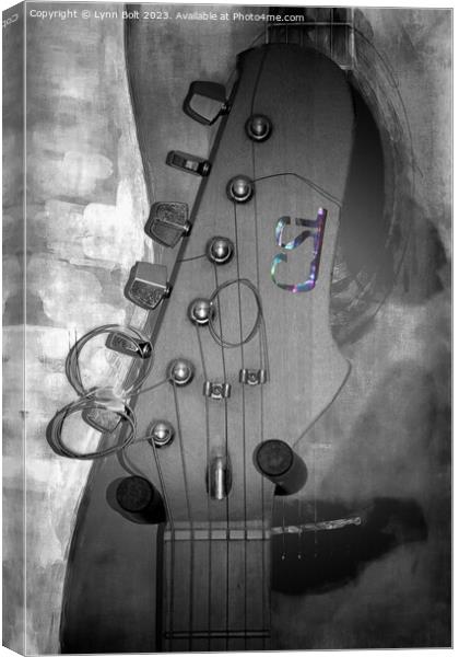 Guitar Headstock Canvas Print by Lynn Bolt