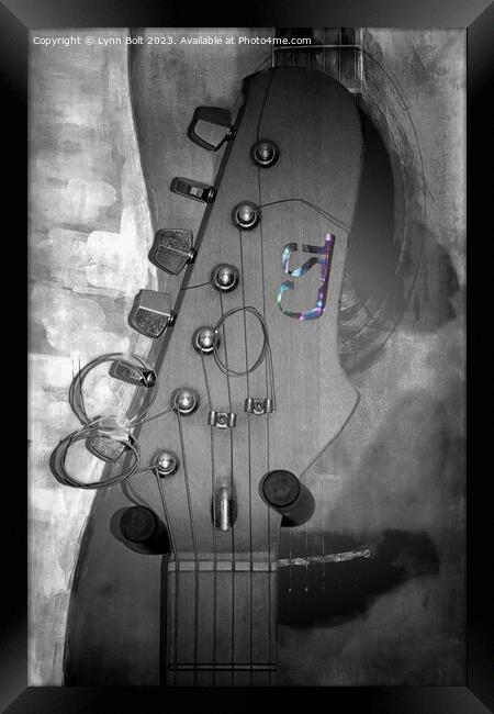 Guitar Headstock Framed Print by Lynn Bolt