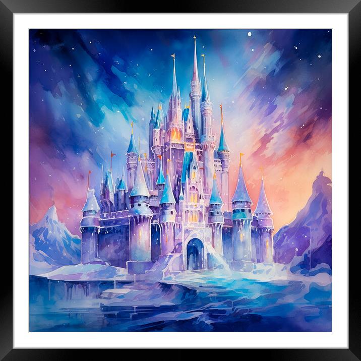 Magical Castle Framed Mounted Print by Zahra Majid