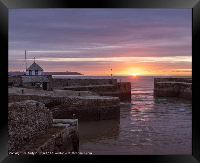 Charlestown Harbour Sunrise 2 Framed Print by Andy Durnin