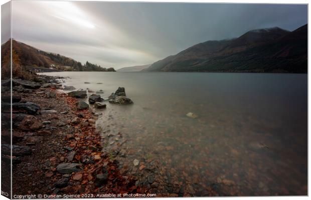 Loch Lochy Canvas Print by Duncan Spence