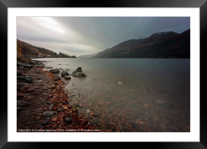 Loch Lochy Framed Mounted Print by Duncan Spence
